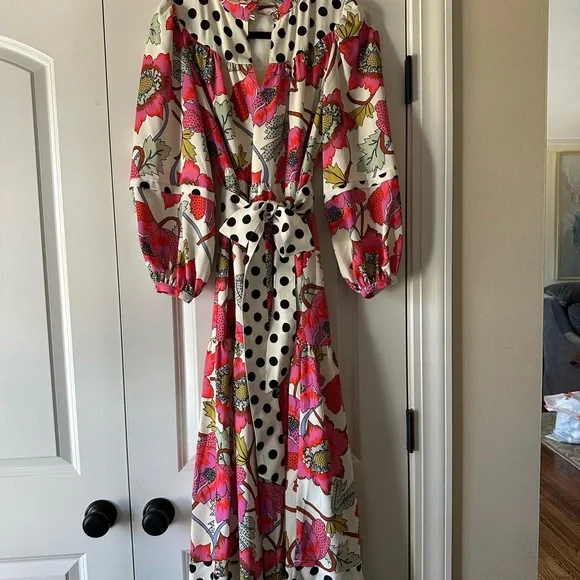 CROSBY by Mollie Burch Floral and Polka Dot Dress - Picture 2 of 5